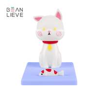 Support de téléphone portable personnalisé de style japonais avec logo Support de téléphone portable portable en Pvc pour animaux mignons Kawaii Lucky Cat Holder
