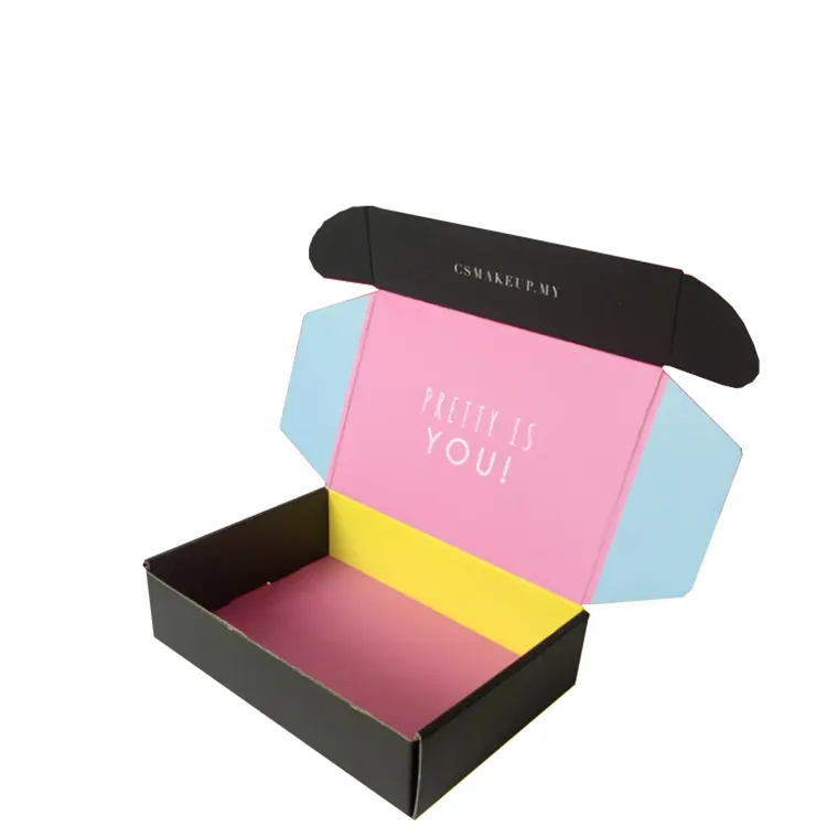 परिधान कागज शिपिंग एक्सप्रेस पैकेजिंग मेलर टकसाल रंग नालीदार बॉक्स