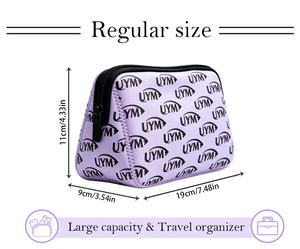 Sac en néoprène avec logo personnalisé, impression par sublimation, fermeture éclair, trousse de maquillage, grande capacité, organiseur de toilette, cosmétiques, maquillage, voyage - Product Image 6