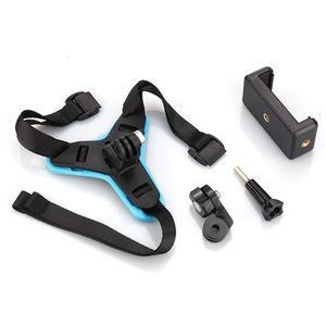 Accessoire de casque de moto avec support mentonnière GoPro et DJI pour kit de prise de vue mobile - Product Image 1