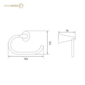 Porte-<span class=keywords><strong>papier</strong></span> toilette mural <span class=keywords><strong>en</strong></span> acier inoxydable 304 pour hôtel, étagère de rangement pour salle de bain avec porte-serviettes - Product Image 2