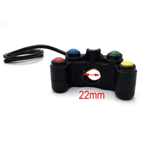 5 tasto di interruttore Del Motociclo/interruttori a pulsante 7/8 22 millimetri <span class=keywords><strong>manubrio</strong></span>/luci/on-off pulsante impermeabile - Product Image 5