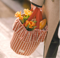 Organisateur de couches suspendu pour bébé, panier de rangement pour poussette, sac de rangement à carreaux pour poussette, sac fourre-tout pour accessoires de voyage pour bébé