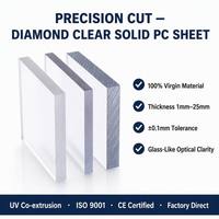 Plaque solide en polycarbonate 3 mm résistante aux UV pour toiture de lucarne, panneau transparent, fournisseur d'usine