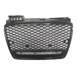 Grille avant noire en nid d'abeille avec logo Quattro pour <span class=keywords><strong>Audi</strong></span> B7 RS4 2004 2005 <span class=keywords><strong>2006</strong></span> 2007 (modèles normaux uniquement) - Product Image 5