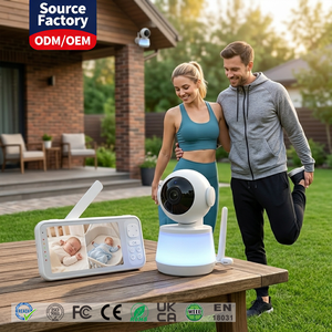 Wholesale Non-<b>WiFi</b> Baby Monitor 5 Inch IPS Screen 720P PTZ <b>Camera</b> 5000mAh Privacy Protection Video <b>Smart</b> Security Baby Monitor - Product Image 1