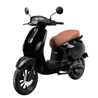 Scooter électrique vintage avec pneus de 12 pouces, 1200W, 60V, en alliage d'aluminium, batterie amovible, deux roues, étanche, 55KM/H, autonomie de 120KM