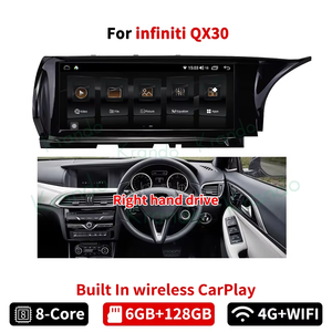 Autoradio Android Krando 10,25 pouces LHD RHD pour Infiniti QX30 <span class=keywords><strong>Q30</strong></span> 2013 - 2018, lecteur multimédia de voiture, CarPlay sans fil, navigation GPS - Product Image 4