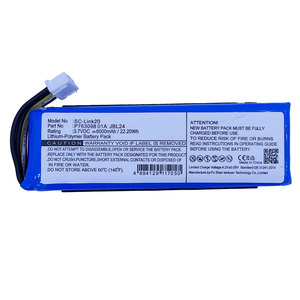 Batería P763098 01A para Altavoz <span class=keywords><strong>JBL</strong></span> <span class=keywords><strong>Link</strong></span> 20 BT, 3.7V 6000mAh, Baterías de Polímero de Litio Recargables - Product Image 2