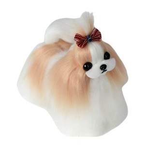 Mr. Jiang Perruque portable pliable en plastique pour animaux de compagnie Modèle de toilettage sans mannequin pour le nettoyage du Shih Tzu Yorkshire - Product Image 4