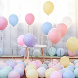 Sıcak satış yuvarlak şeker renk macaron renkli parti dekorasyon lateks balon