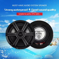 Système audio marin étanche 6,5 pouces 120W, haut-parleur marin pour moto, bateau, UTV, VTT et Jeep