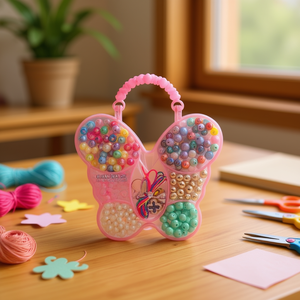 Set di Perline ILAN a Forma di Farfalla 30822, Kit Creativo per Bambini per Creare Gioielli - Product Image 2