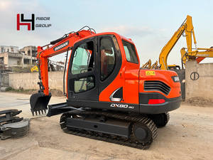 Высококачественный подержанный колесный экскаватор Doosan DX80-9, модель 2023 года, 8 тонн, с двигателем, насосом и коробкой передач, в продаже - Product Image 2