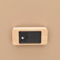 Jam Meja Kayu Fashionable Isi Ulang untuk Ruang Tamu, Kamar Tidur, Asrama Mahasiswa, Samping Tempat Tidur/Meja - Grosir