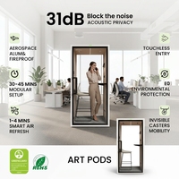 Cabines de travail acoustiques insonorisées pour bureaux, cabines téléphoniques insonorisées, salles de confidentialité pour usage commercial