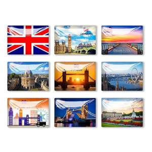 Aimant en acrylique magnétique résistant imprimé UV, aimant photo, souvenir touristique, cadeau personnalisé en gros, aimant de réfrigérateur en acrylique - Product Image 2