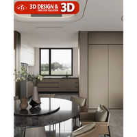 Services de rendu 3D, design d'intérieur, décoration architecturale, design d'intérieur pour villa, image d'effet