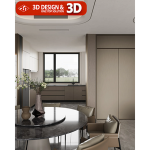 Layanan Desain Interior Rendering 3D, Dekorasi Rumah Arsitektur, Desain Interior untuk Villa, Gambar Efek - Product Image 4