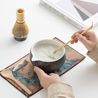 Ensemble cadeau de matcha personnalisé en gros, de 1 à 8 pièces, ensemble bol et fouet à matcha japonais avec boîte cadeau OEM