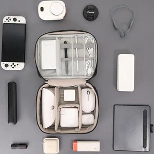 Organisateur d'électronique, étui pour accessoires de voyage, sac de rangement portable en nylon pour câbles, chargeur de tablette, clé USB, carte SD - Product Image 3