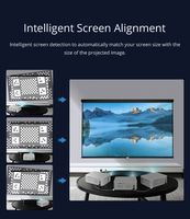 Proyector L003A para Cine en Casa, Resolución Nativa 1080P con Altavoces Estéreo Integrados 4K, Diseño Portátil