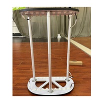 Tables promotionnelles portables en aluminium pliables avec éclairage LED pour salons professionnels et stands de présentation - Vente en gros