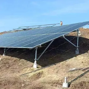 Sistema de montaje solar de tierra galvanizada de alta calidad Soporte de panel solar del fabricante de China para la instalación