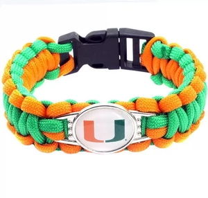 Bracelet en paracorde <span class=keywords><strong>NCAA</strong></span> en gros, bracelet tissé tendance avec logo d'équipe de la Major League Baseball - Product Image 1