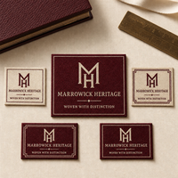 Étiquettes personnalisées pour vêtements de marque, étiquettes textiles au design minimaliste, marquage tissé pour vêtements de tous les jours