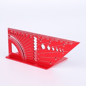 Règle d'angle <span class=keywords><strong>en</strong></span> alliage d'aluminium pour le travail du bois, outil de mesure d'angle 45/90 degrés, équerre combinée - Product Image 4