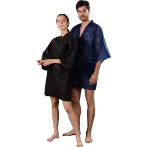 Vente chaude couleur unie mince robe du matin Plus Long Kimono Sexy peignoir jupe de couchage - Product Image 1