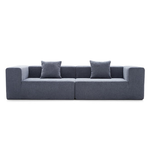 Canapé trois places multifonctionnel en tissu coton-lin, style nordique moderne et simple, pour petit appartement, salon, minimaliste italien - Product Image 4