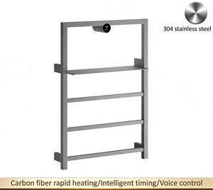 Secador <span class=keywords><strong>de</strong></span> Toallas Eléctrico <span class=keywords><strong>de</strong></span> Acero Inoxidable 304, Calentador <span class=keywords><strong>de</strong></span> Toallas Eléctrico con Función <span class=keywords><strong>de</strong></span> Calefacción - Product Image 2