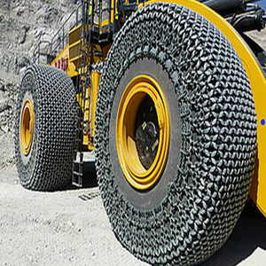 Cadena de rueda soldada antipinchazos 23.5-25 26.5-25 para maquinaria de construcción, cadena para skidder, protección de neumáticos para cargadora de ruedas - Product Image 2