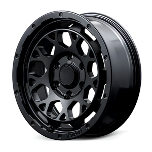 Jantes tout-terrain monobloc forgées en aluminium aéronautique simulé Beadlock pour <span class=keywords><strong>Jeep</strong></span> <span class=keywords><strong>Wrangler</strong></span> JL <span class=keywords><strong>JK</strong></span>, 5x127 Noir mat 4x4 SUV - Product Image 4