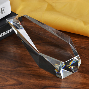 Trofeo de Cristal Facetado con Forma de Montaña, Premio Empresarial Great Honor Brilliant, para Grabado Láser 3D, Impresión UV <span class=keywords><strong>o</strong></span> Impresión a Color - Product Image 2