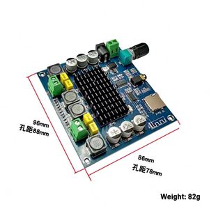 Module amplificateur de puissance numérique XH-A314 BT 5.0 TPA3116 100W*2, stéréo, avec prise en charge de la carte TF et de l'AUX, pour home cinéma - Product Image 5