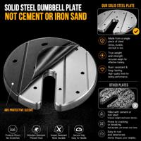 Haltère réglable 4,5-55 lbs, double direction, 360° °   Boîtier en ABS durable et réglable, design compact pour salle de sport à domicile