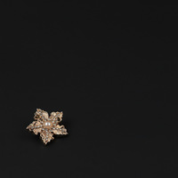 Kancing Batang Bentuk Bunga Salju dari Paduan Seng 21mm 26mm Mewah dengan Hiasan Rhinestone Ramah Lingkungan untuk Aksesoris Dekorasi DIY