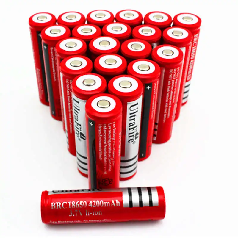 Customize UltraFire 18650 battery 3.7v 3000mAh 4000mAh 4200mAh 5000mAh Li-ion Rechargeable Battery