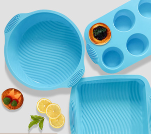 Cấp thực phẩm Silicone không dính Lò nướng Khay bánh Loaf Muffin Donut khuôn giáng sinh bakeware Set cho nhà bếp Pastry công cụ - Product Image 3