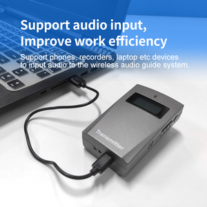 USB-C 2.4G 100 kênh âm thanh hai chiều hai đến nhiều hệ thống hướng dẫn du lịch bộ đàm cho Bảo tàng cưỡi ngựa tham quan cuộc họp nhà máy - Product Image 5