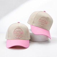Op maat gemaakte 3D geborduurde logo hoge kwaliteit katoenen unisex sport 5-panel tweekleurige stippen fruit baseball petten ademend & waterdicht