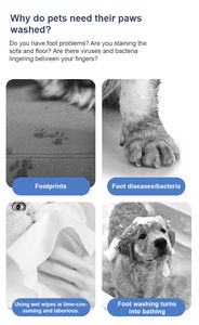 Limpiador de patas de perro portátil, limpiador eléctrico de patas de mascotas, cepillo de aseo, émbolo para perros, lavadora de pies, limpiador de patas fangosas - Product Image 6