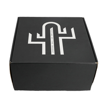 Caja de Envío para Pequeñas Empresas, Diseño de Caja de Envío de Lujo en Color Negro con Logotipo, Cajas de Embalaje de Cartón para Empacar