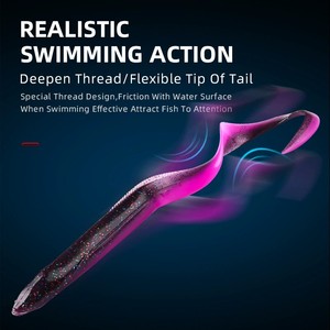 <span class=keywords><strong>Esca</strong></span> Artificiale Morbida in Silicone a Forma di <span class=keywords><strong>Anguilla</strong></span> da 15cm/20cm <span class=keywords><strong>per</strong></span> Bass, Luccio, Minnow - Swimbait Jigging in Plastica <span class=keywords><strong>per</strong></span> Attrezzatura da Pesca (OEM) - Product Image 3