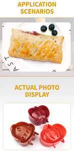 Ensemble de moules de cuisine 3 pièces citrouille tarte <span class=keywords><strong>aux</strong></span> <span class=keywords><strong>pommes</strong></span> moules à biscuits de noël outils de pâtisserie en plastique moule à biscuits pour gâteau - Product Image 2