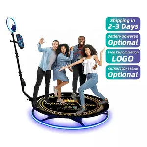 2022 Hot Sale New Portable Selfie 360 Spinner Degree Platform Business Photo Booth Camera Vending Machine Video Booth
