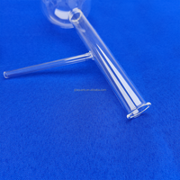 Flacon en verre de quartz personnalisé GLS 200ml 300ml Laboratoire Boro 3.3 Flacon de distillation